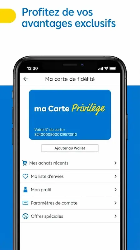 Capture d'écran de l'application Castorama sur Android