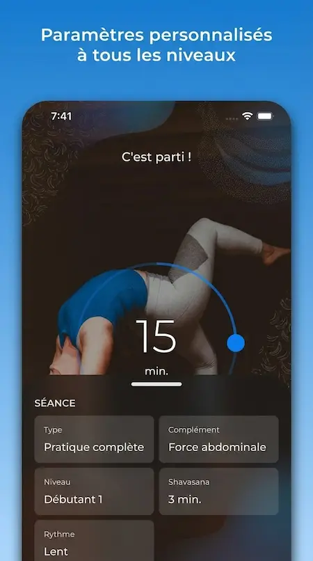 Capture d'écran de l'application Yoga Down Dog sur Android